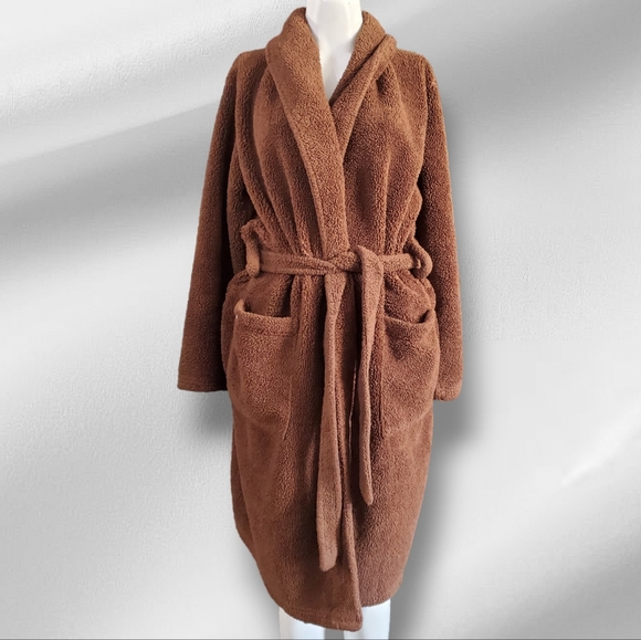 Gapbody Robe GAP | Intimates & Sleepwear | Gap Cozy Sherpa Robe Belted Brown Ml ...